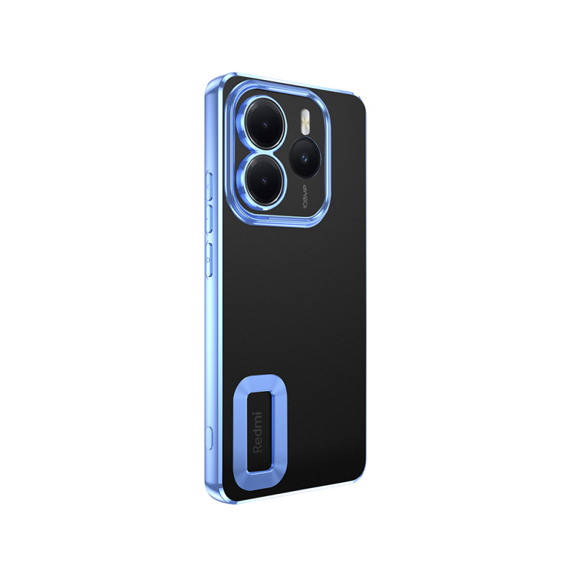 Xiaomi Redmi Note 14 5G Kılıf Kamera Korumalı Logo Gösteren Zore Omega Kapak - 12