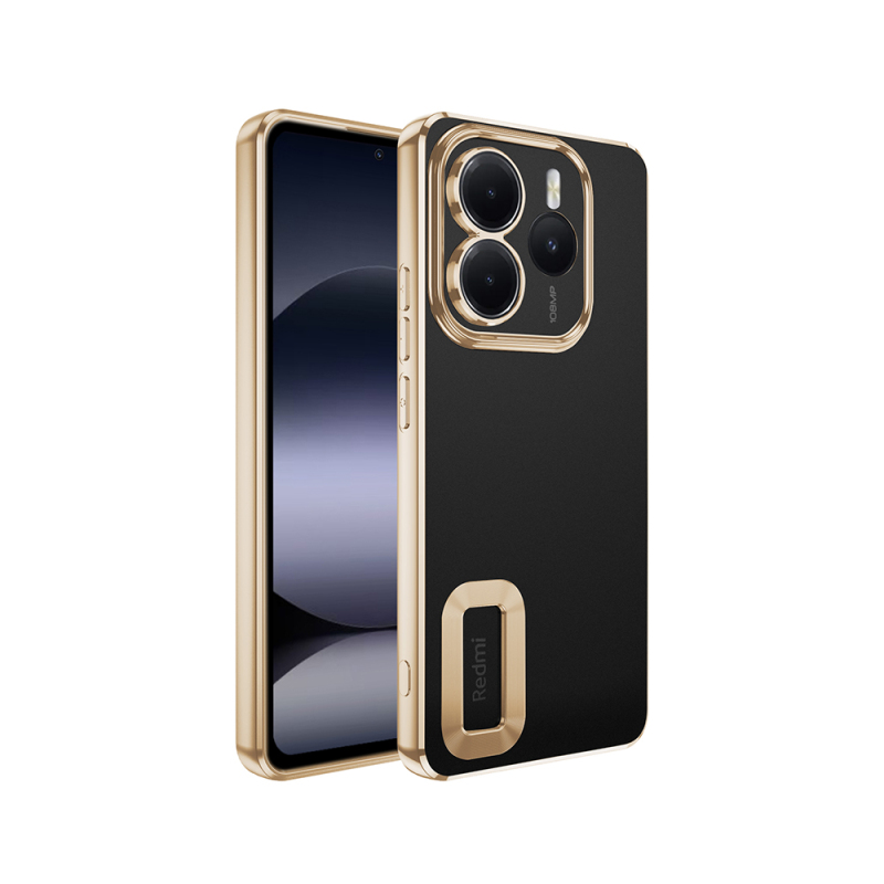 Xiaomi Redmi Note 14 5G Kılıf Kamera Korumalı Logo Gösteren Zore Omega Kapak - 5