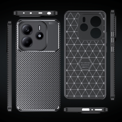 Xiaomi Redmi Note 14 Case Zore Negro Silicone Cover - 14