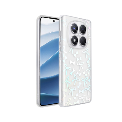 Xiaomi Redmi Note 14 Pro 4G Case Transparent Figured Zore Folk Hard Cover - 5