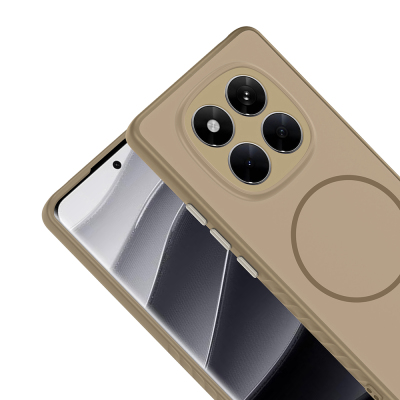 Xiaomi Redmi Note 14 Pro 4G Case with M-safe Charging Feature Zore Tea Cover - 10