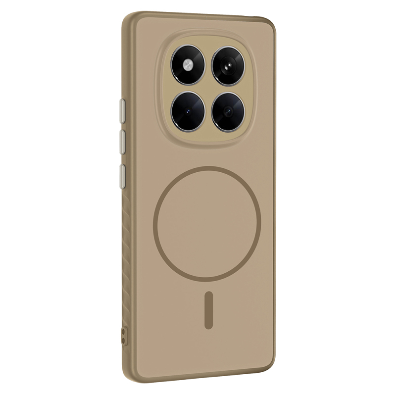 Xiaomi Redmi Note 14 Pro 4G Case with M-safe Charging Feature Zore Tea Cover - 6