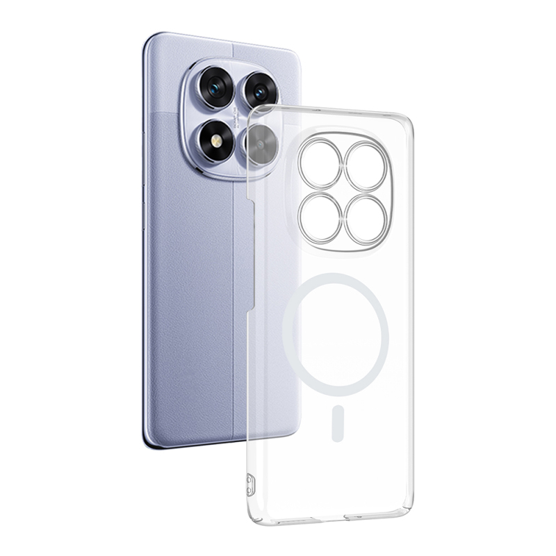 Xiaomi Redmi Note 14 Pro 4G Kamera Korumalı M-Safe Şarj Özellikli Şeffaf Zore London Sert PC Kapak - 2