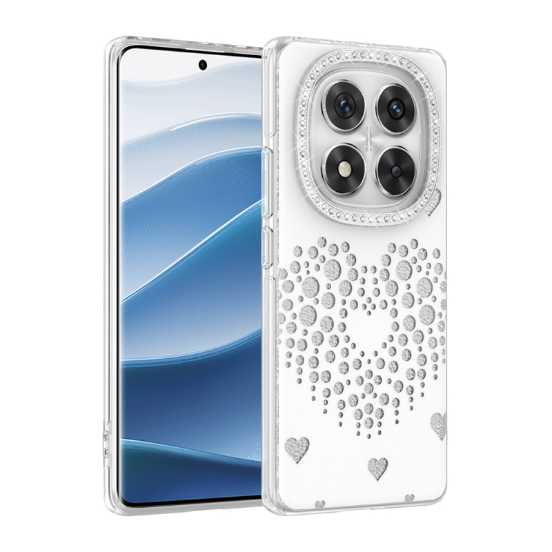 Xiaomi Redmi Note 14 Pro 4G Kılıf Damla Taşlı Zore Rivas Sert PC Kapak - 2