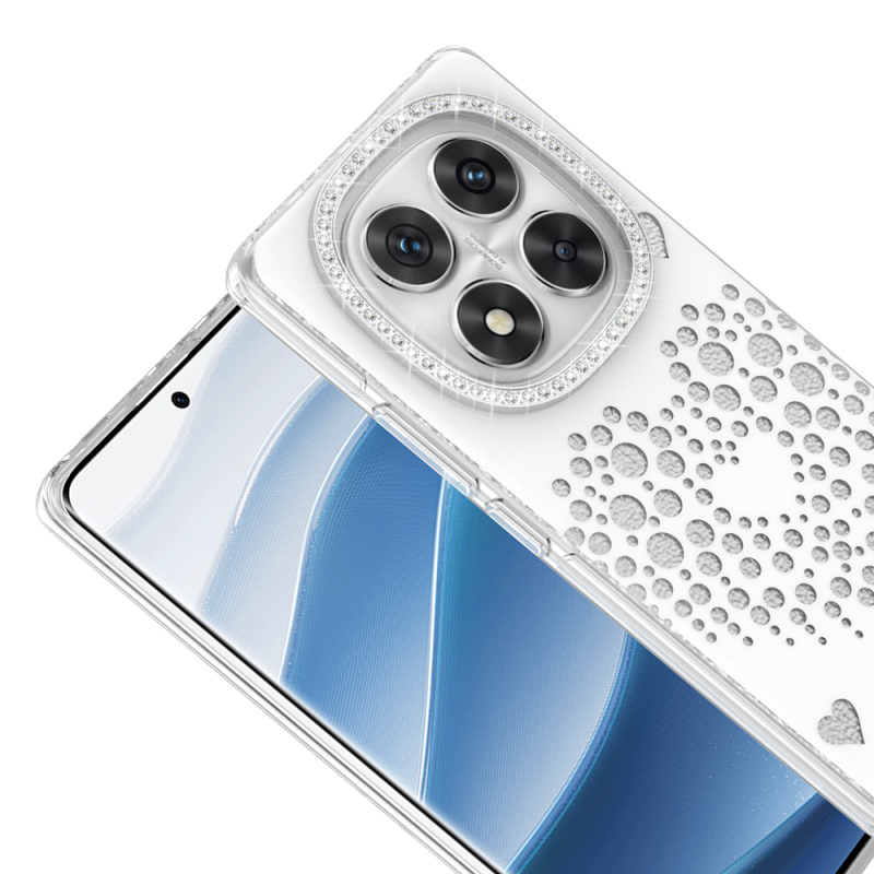 Xiaomi Redmi Note 14 Pro 4G Kılıf Damla Taşlı Zore Rivas Sert PC Kapak - 6