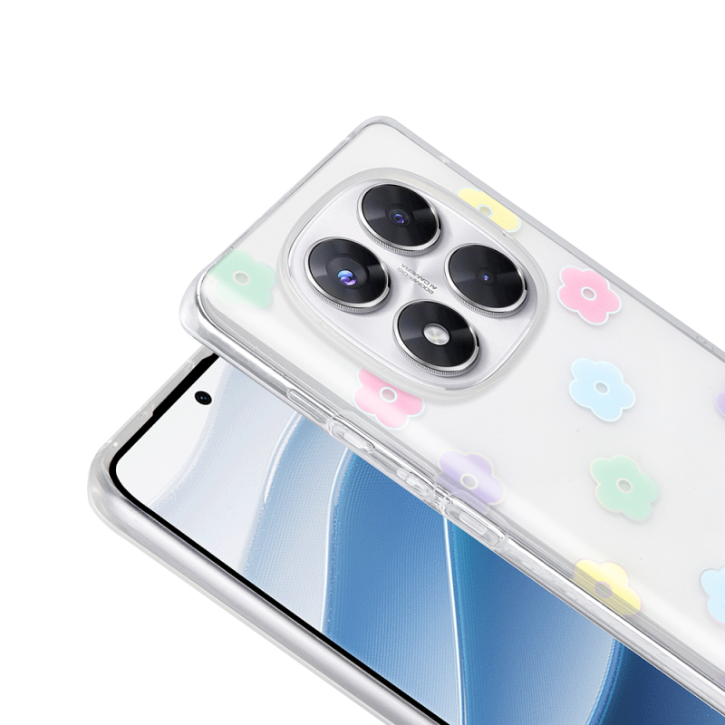Xiaomi Redmi Note 14 Pro 4G Kılıf Şeffaf Figürlü Zore Folk Sert Kapak - 15
