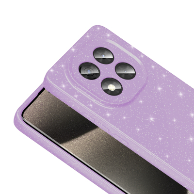 Xiaomi Redmi Note 14 Pro 5G Case Camera Protection Glitter Luxury Zore Koton Cover - 9