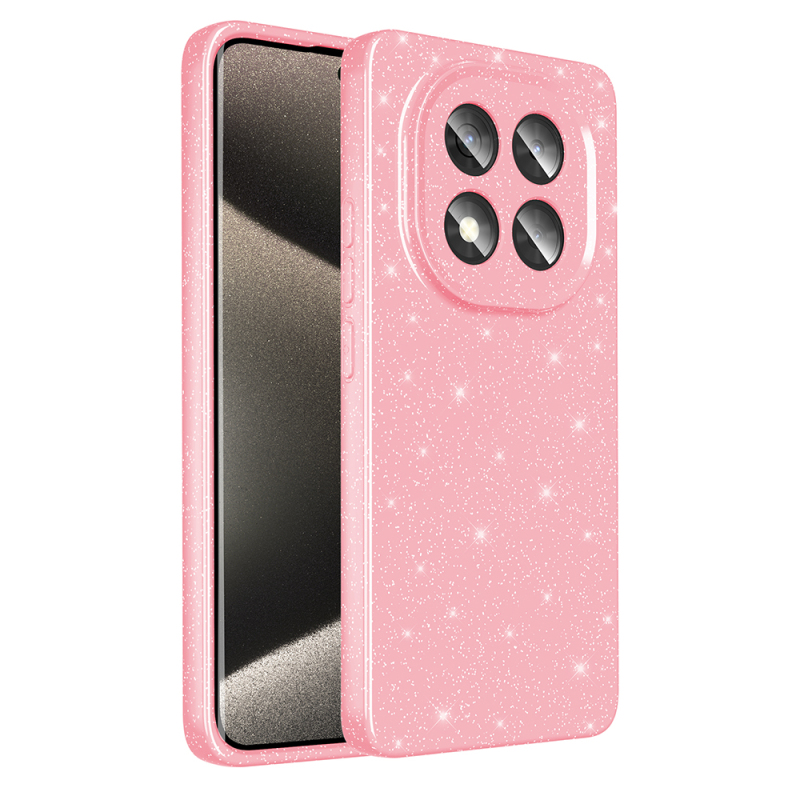 Xiaomi Redmi Note 14 Pro 5G Case Camera Protection Glitter Luxury Zore Koton Cover - 2