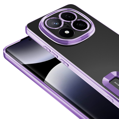 Xiaomi Redmi Note 14 Pro 5G Kılıf Kamera Korumalı Logo Gösteren Zore Omega Kapak - 13