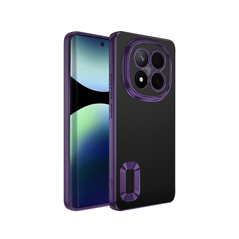 Xiaomi Redmi Note 14 Pro Plus Case Camera Protection Logo Showing Zore Omega Cover - 5