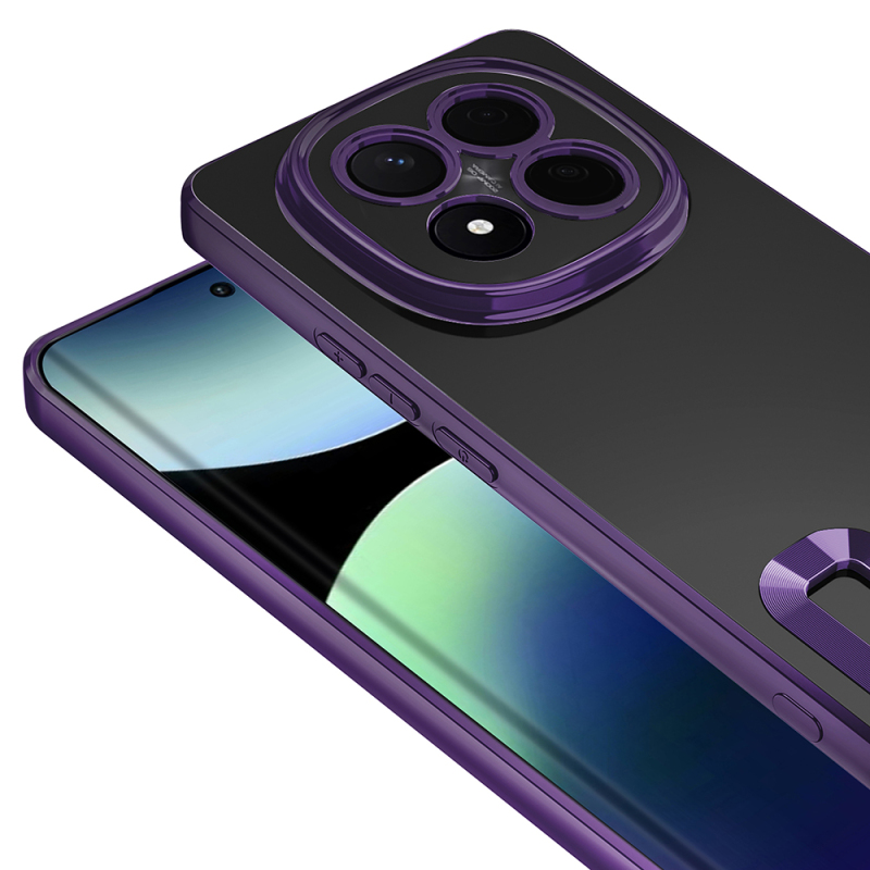 Xiaomi Redmi Note 14 Pro Plus Kılıf Kamera Korumalı Logo Gösteren Zore Omega Kapak - 22