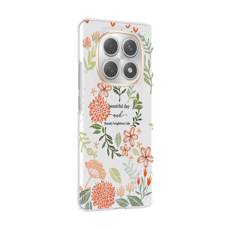 Xiaomi Redmi Note 15 5G Case with Camera Protection, Patterned Zore Clip Cover - 8