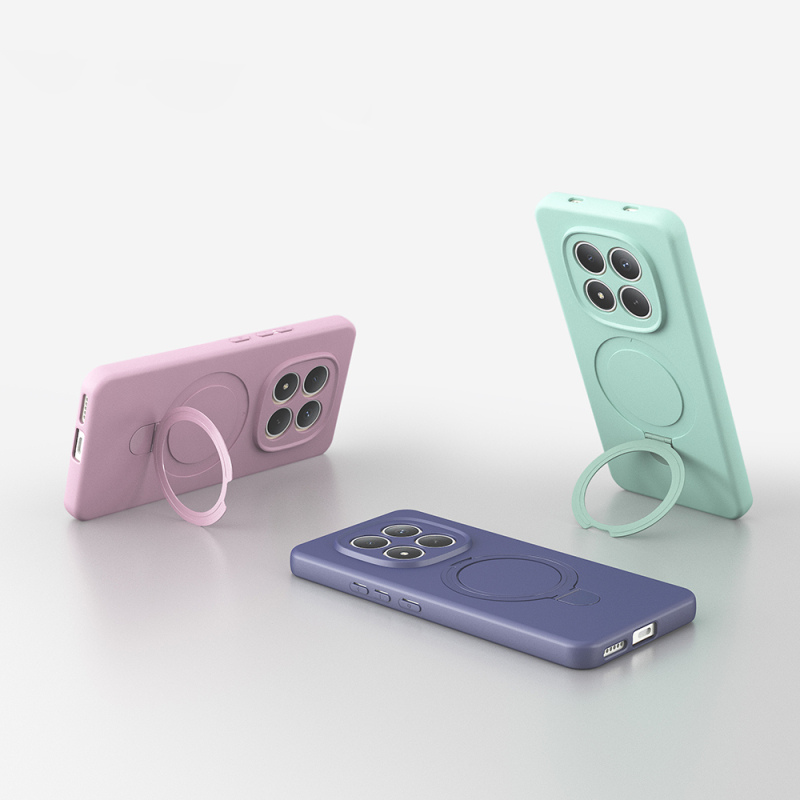 Xiaomi Redmi Note 15 5G Kılıf M-safe Şarj Özellikli Standlı Zore Samara Kapak - 5