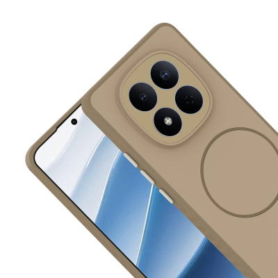 Xiaomi Redmi Note 15 5G Kılıf M-safe Şarj Özellikli Zore Tea Kapak - 12