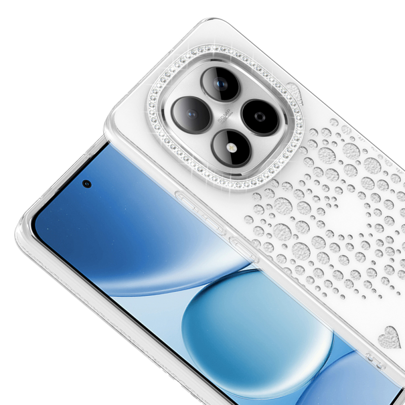 Xiaomi Redmi Note 15 Pro 4G Kılıf Damla Taşlı Zore Rivas Sert PC Kapak - 4