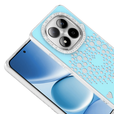 Xiaomi Redmi Note 15 Pro 4G Kılıf Damla Taşlı Zore Rivas Sert PC Kapak - 6