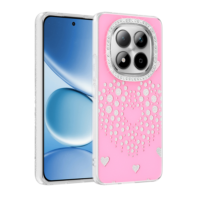 Xiaomi Redmi Note 15 Pro 4G Kılıf Damla Taşlı Zore Rivas Sert PC Kapak - 3