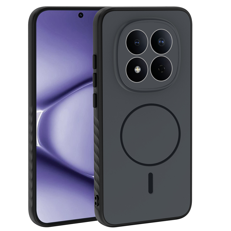 Xiaomi Redmi Note 15 Pro Case with M-safe Charging Feature Zore Tea Cover - 1