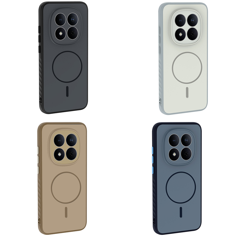 Xiaomi Redmi Note 15 Pro Case with M-safe Charging Feature Zore Tea Cover - 14