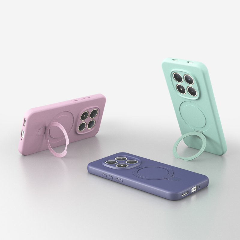 Xiaomi Redmi Note 15 Pro Kılıf M-safe Şarj Özellikli Standlı Zore Samara Kapak - 6