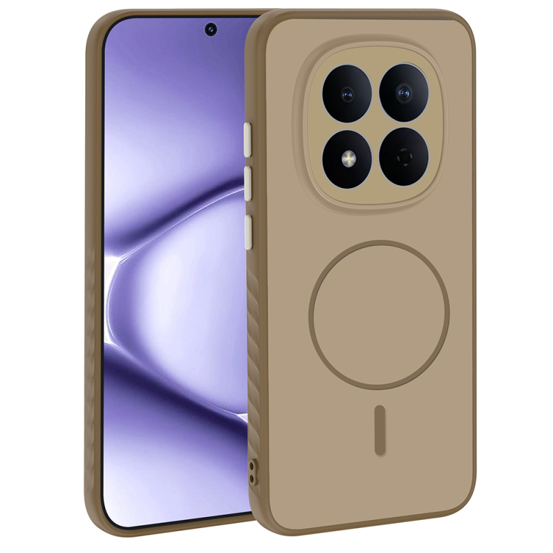 Xiaomi Redmi Note 15 Pro Kılıf M-safe Şarj Özellikli Zore Tea Kapak - 5