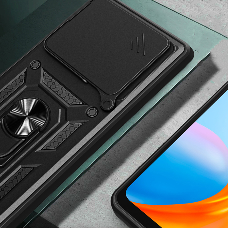 Xiaomi Redmi Note 15 Pro Kılıf Magnetik Standlı Kamera Korumalı Zore Sürgülü Vega Kapak - 5