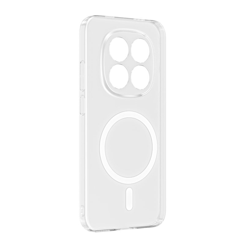 Xiaomi Redmi Note 15 Pro Plus Camera Protected M-Safe Charging Transparent Zore London Hard PC Case - 3