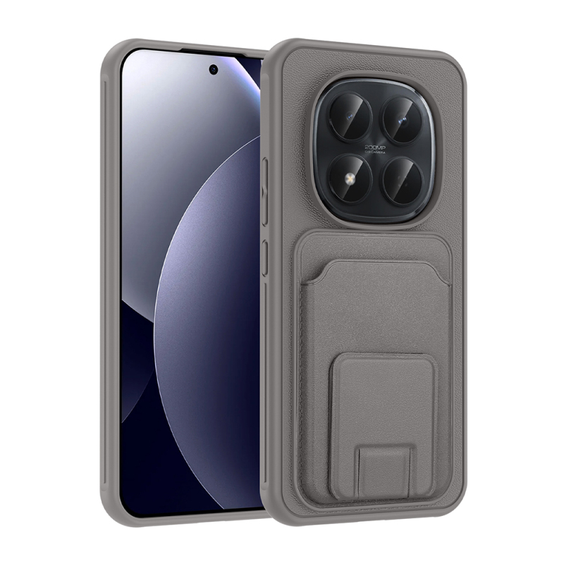 Xiaomi Redmi Note 15 Pro Plus Case with Card Holder TPU Zore Bikart Cover - 8