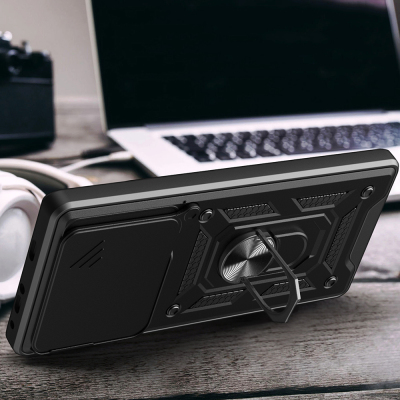 Xiaomi Redmi Note 15 Pro Plus Case with Magnetic Stand and Camera Protection Zore Sliding Vega Cover - 7