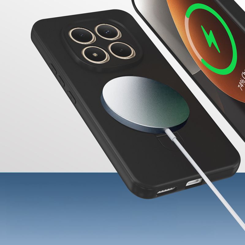 Xiaomi Redmi Note 15 Pro Plus Kılıf M-safe Şarj Özellikli Standlı Zore Samara Kapak - 6