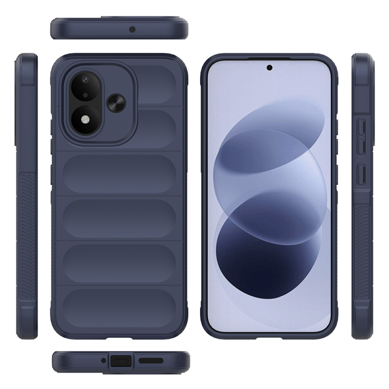 Xiaomi Redmi Note 17 Case Flexible TPU Hollow Back Design Zore Etnik Silicone Cover - 19