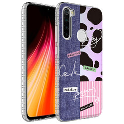 Xiaomi Redmi Note 8 Case Airbag Edge Colorful Patterned Silicone Zore Elegans Cover - 6