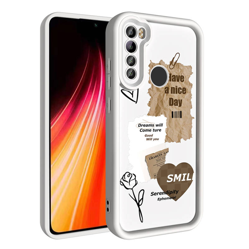 Xiaomi Redmi Note 8 Case Camera Protected Printed Back Surface Zore Klas Cover - 3