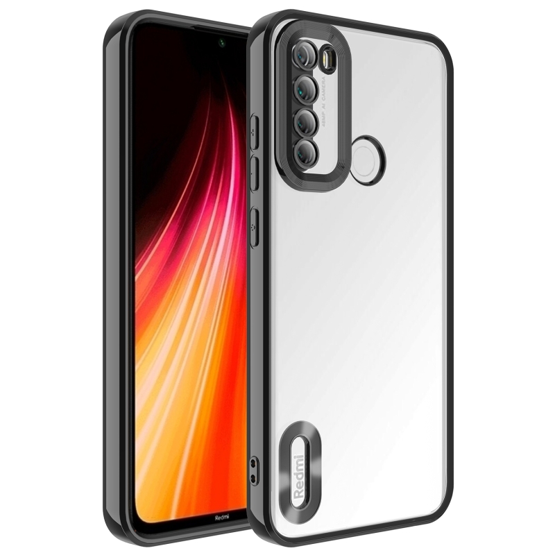 Xiaomi Redmi Note 8 Case Camera Protected Zore Omega Cover with Showing Logo - 3