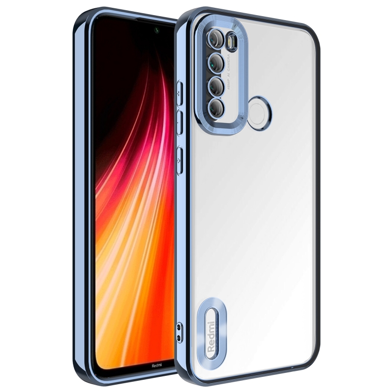 Xiaomi Redmi Note 8 Case Camera Protected Zore Omega Cover with Showing Logo - 5