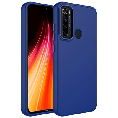 Xiaomi Redmi Note 8 Case Metal Frame and Button Design Silicone Zore Luna Cover - 1