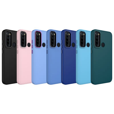 Xiaomi Redmi Note 8 Case Metal Frame and Button Design Silicone Zore Luna Cover - 2