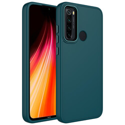 Xiaomi Redmi Note 8 Case Metal Frame and Button Design Silicone Zore Luna Cover - 9