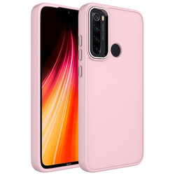 Xiaomi Redmi Note 8 Case Metal Frame and Button Design Silicone Zore Luna Cover - 4