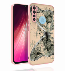 Xiaomi Redmi Note 8 Case Patterned Camera Protection Glossy Zore Nora Cover - 6