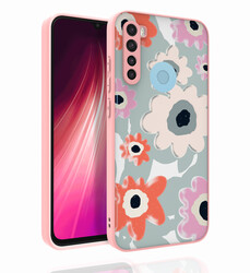 Xiaomi Redmi Note 8 Case Patterned Camera Protection Glossy Zore Nora Cover - 7