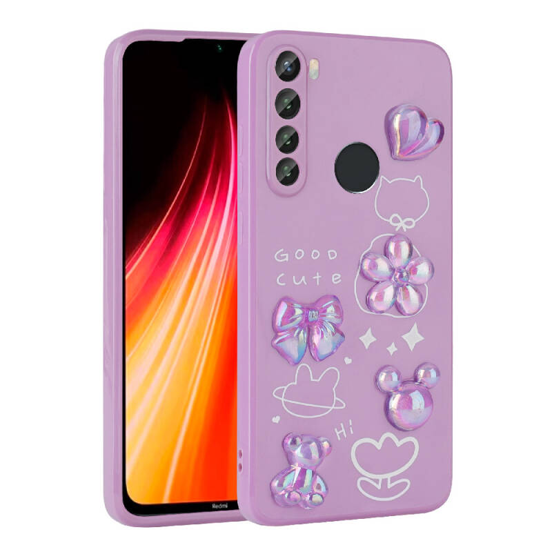 Xiaomi Redmi Note 8 Case Relief Figured Shiny Zore Toys Silicone Cover - 5