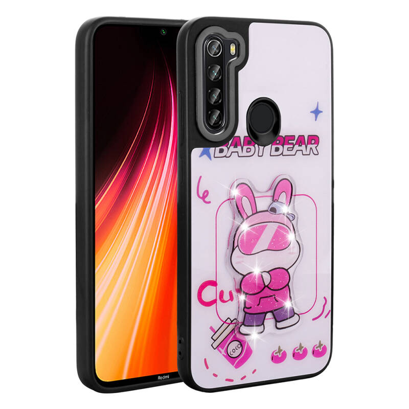 Xiaomi Redmi Note 8 Case Shining Embossed Zore Amas Silicone Cover with Iconic Figure - 7