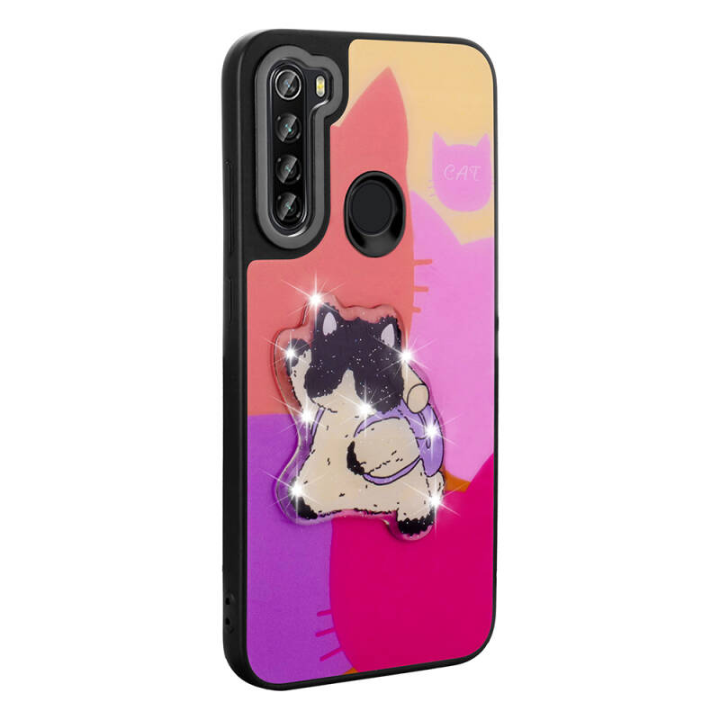 Xiaomi Redmi Note 8 Case Shining Embossed Zore Amas Silicone Cover with Iconic Figure - 11