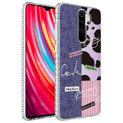 Xiaomi Redmi Note 8 Pro Case Airbag Edge Colorful Patterned Silicone Zore Elegans Cover - 5