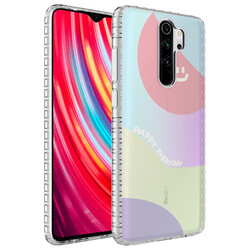 Xiaomi Redmi Note 8 Pro Case Airbag Edge Colorful Patterned Silicone Zore Elegans Cover - 8