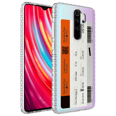 Xiaomi Redmi Note 8 Pro Case Airbag Edge Colorful Patterned Silicone Zore Elegans Cover - 9