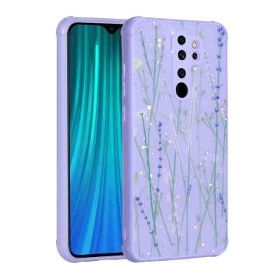 Xiaomi Redmi Note 8 Pro Case Glittery Patterned Camera Protected Shiny Zore Popy Cover - 3