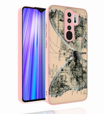 Xiaomi Redmi Note 8 Pro Case Patterned Camera Protection Glossy Zore Nora Cover - 1