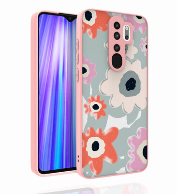 Xiaomi Redmi Note 8 Pro Case Patterned Camera Protection Glossy Zore Nora Cover - 7